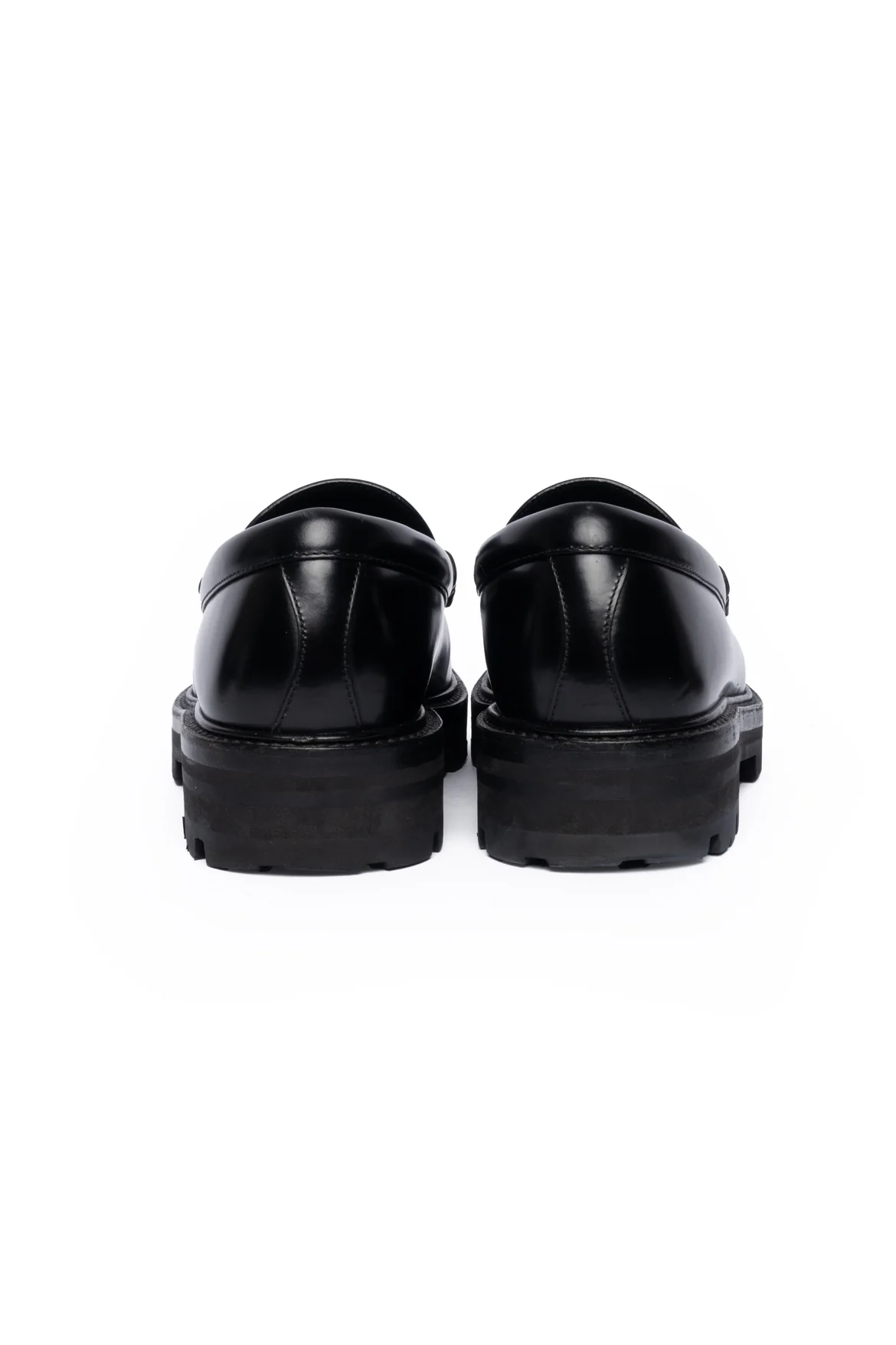 Celine Size 40 Triomphe Chain Margaret Loafers - Image 4