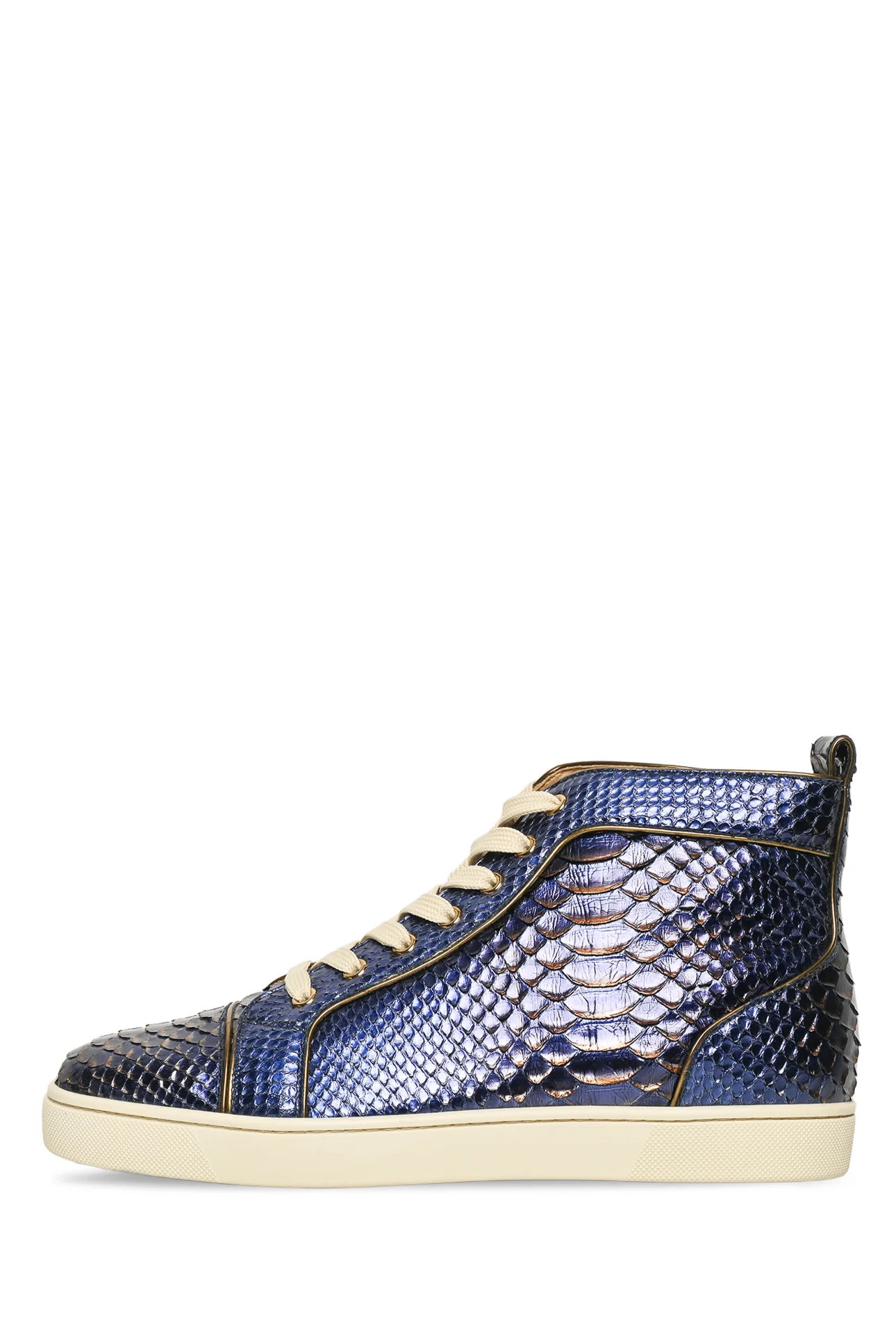 Mens Shoe Size 41.5 Christian Louboutin Men's Louis Flat Python High TopSneakers - Image 3