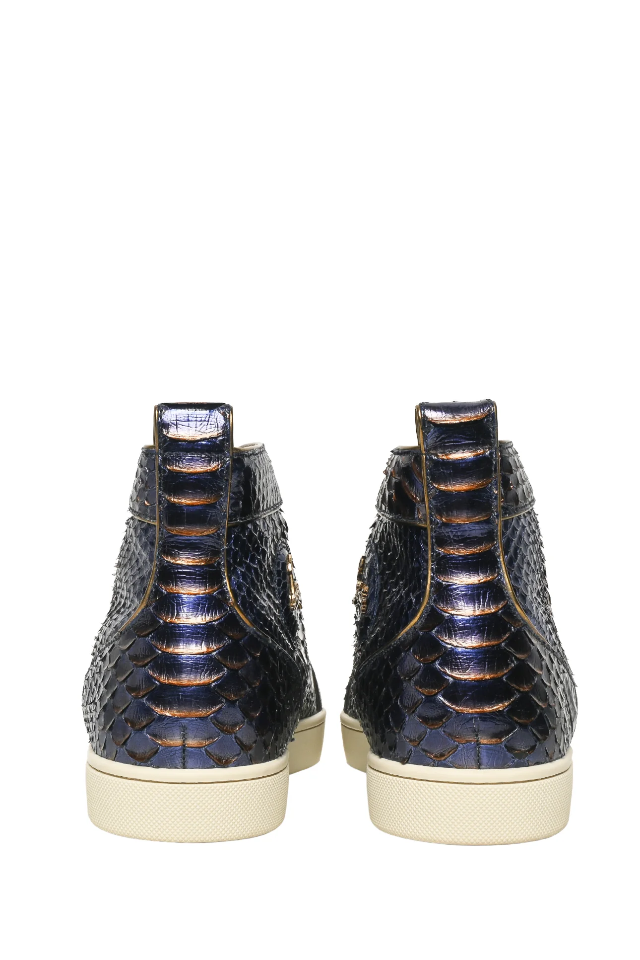 Mens Shoe Size 41.5 Christian Louboutin Men's Louis Flat Python High TopSneakers - Image 4