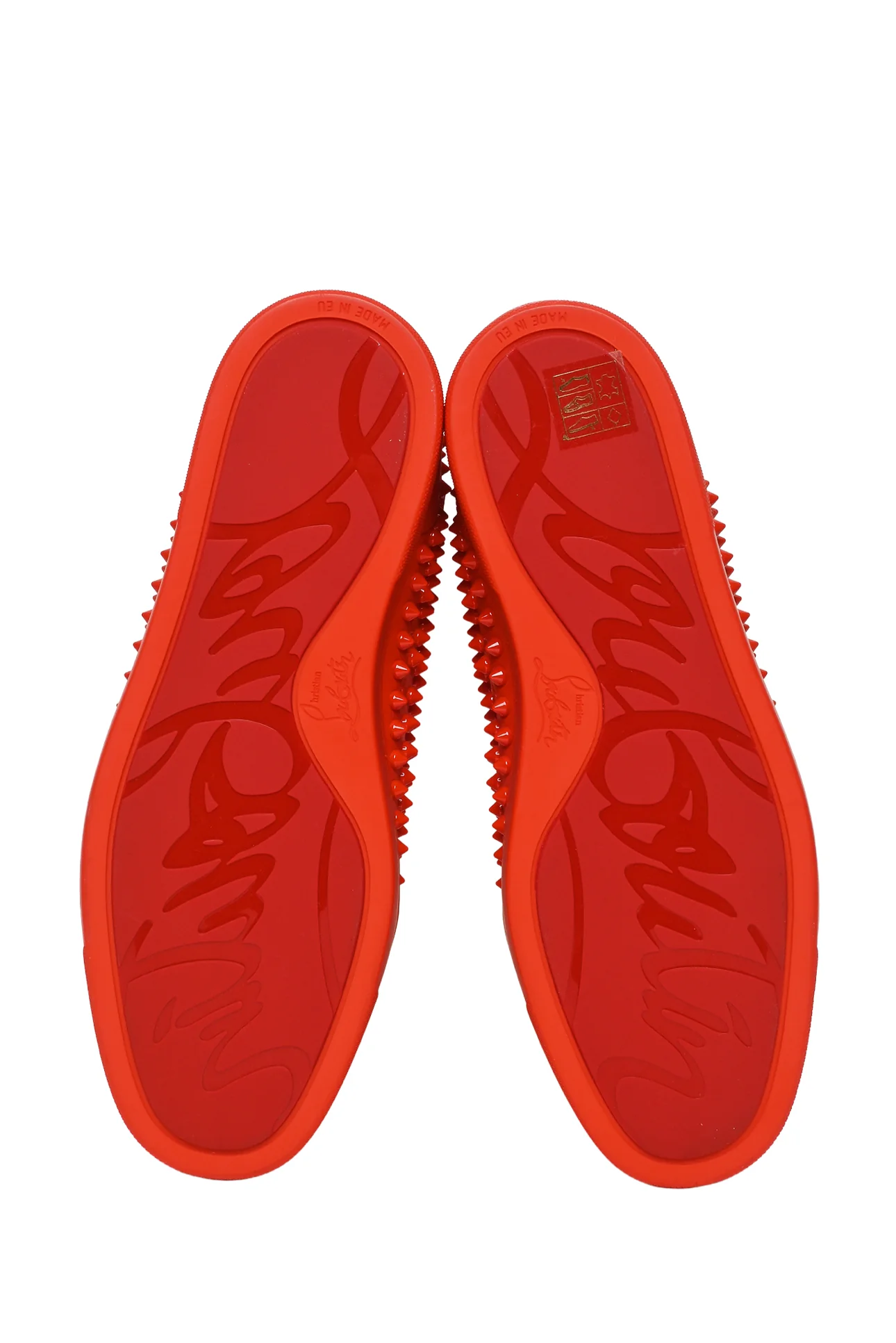 Mens Shoe Size 41.5 Christian Louboutin Men's Louis Spikes Sneakers - Image 8