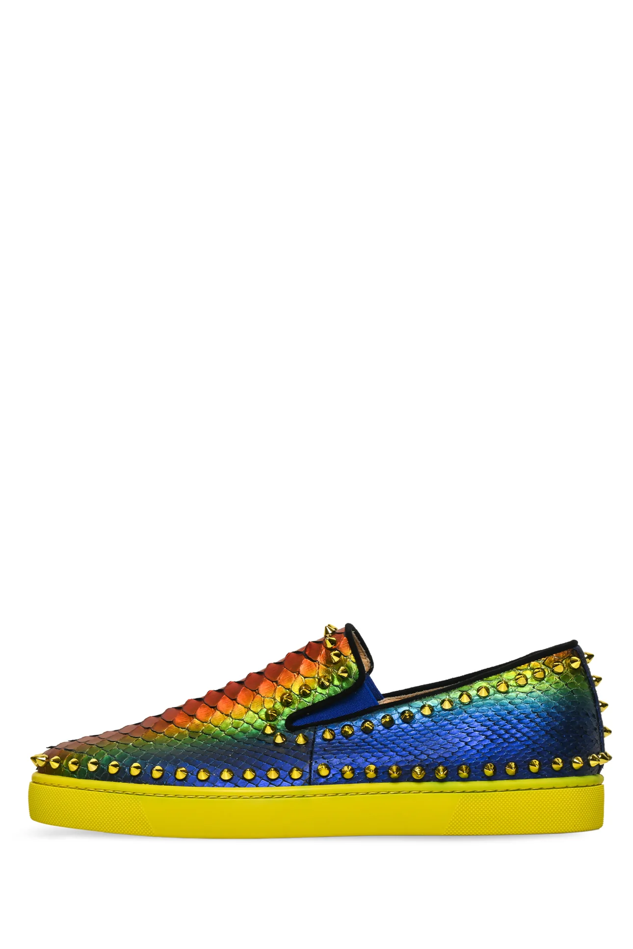 Mens Shoe Size 41.5 Christian Louboutin Men's Pik Boat Python Sneakers - Image 3