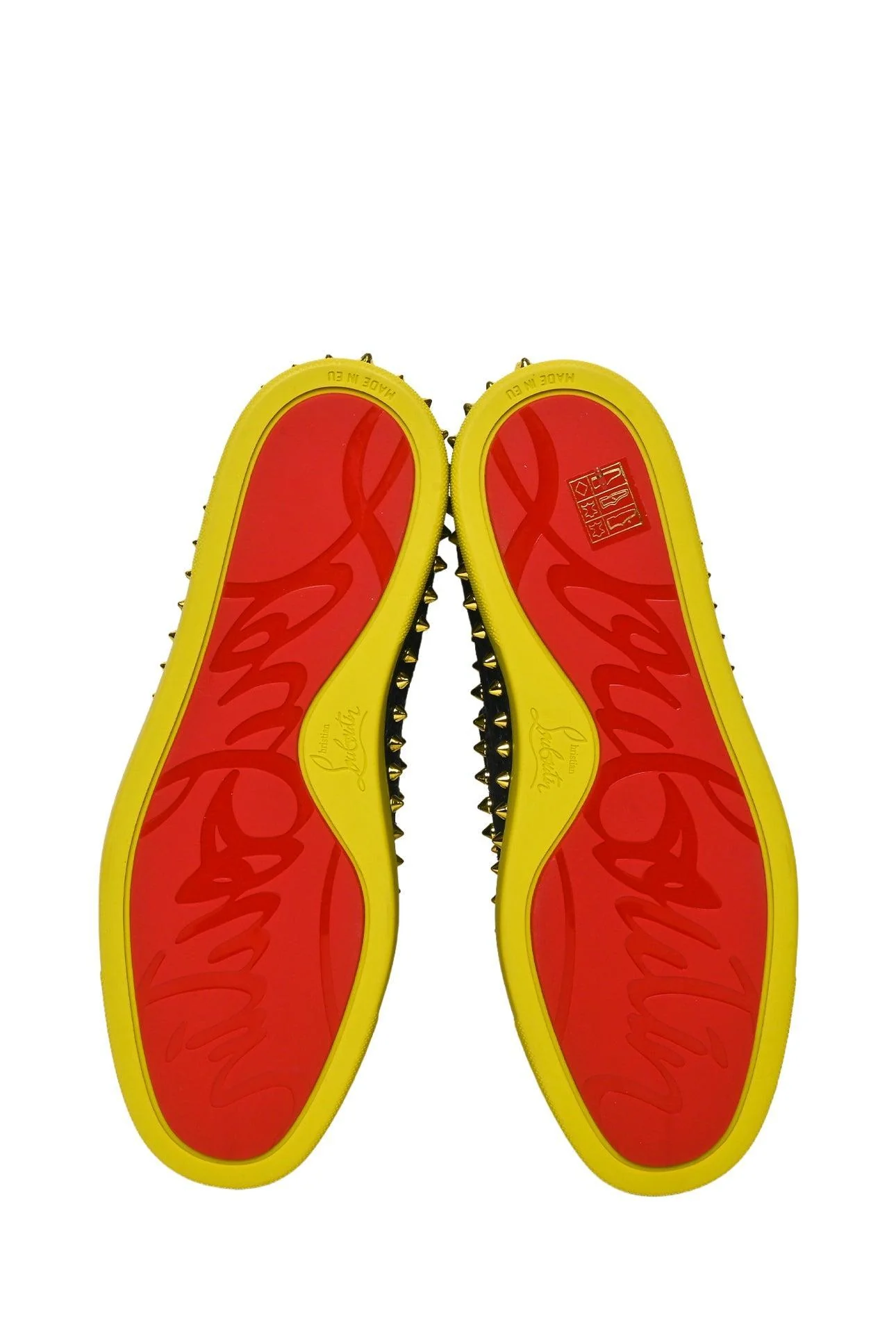 Mens Shoe Size 41.5 Christian Louboutin Men's Pik Boat Python Sneakers - Image 7