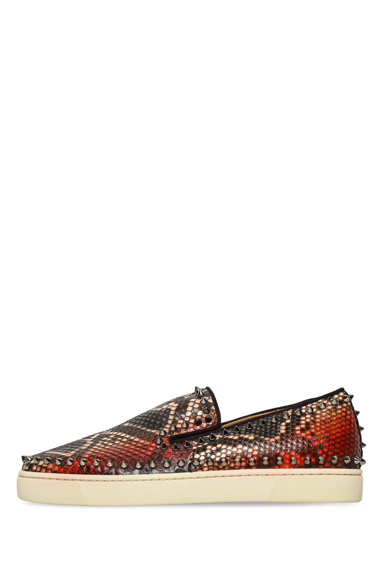 Mens Shoe Size 41.5 Christian Louboutin Men's Pik Boat Python Sneakers - Image 3