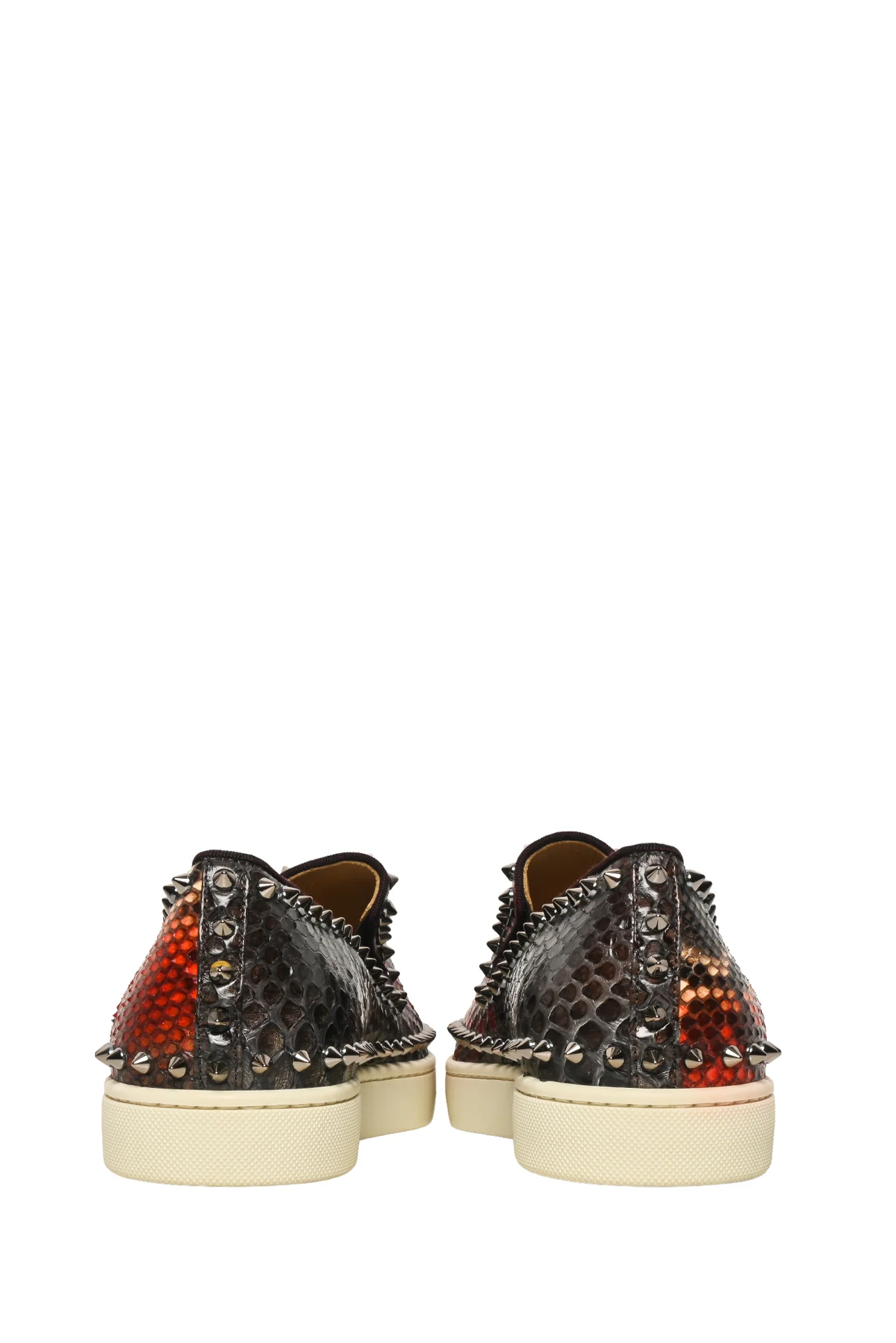 Mens Shoe Size 41.5 Christian Louboutin Men's Pik Boat Python Sneakers - Image 4