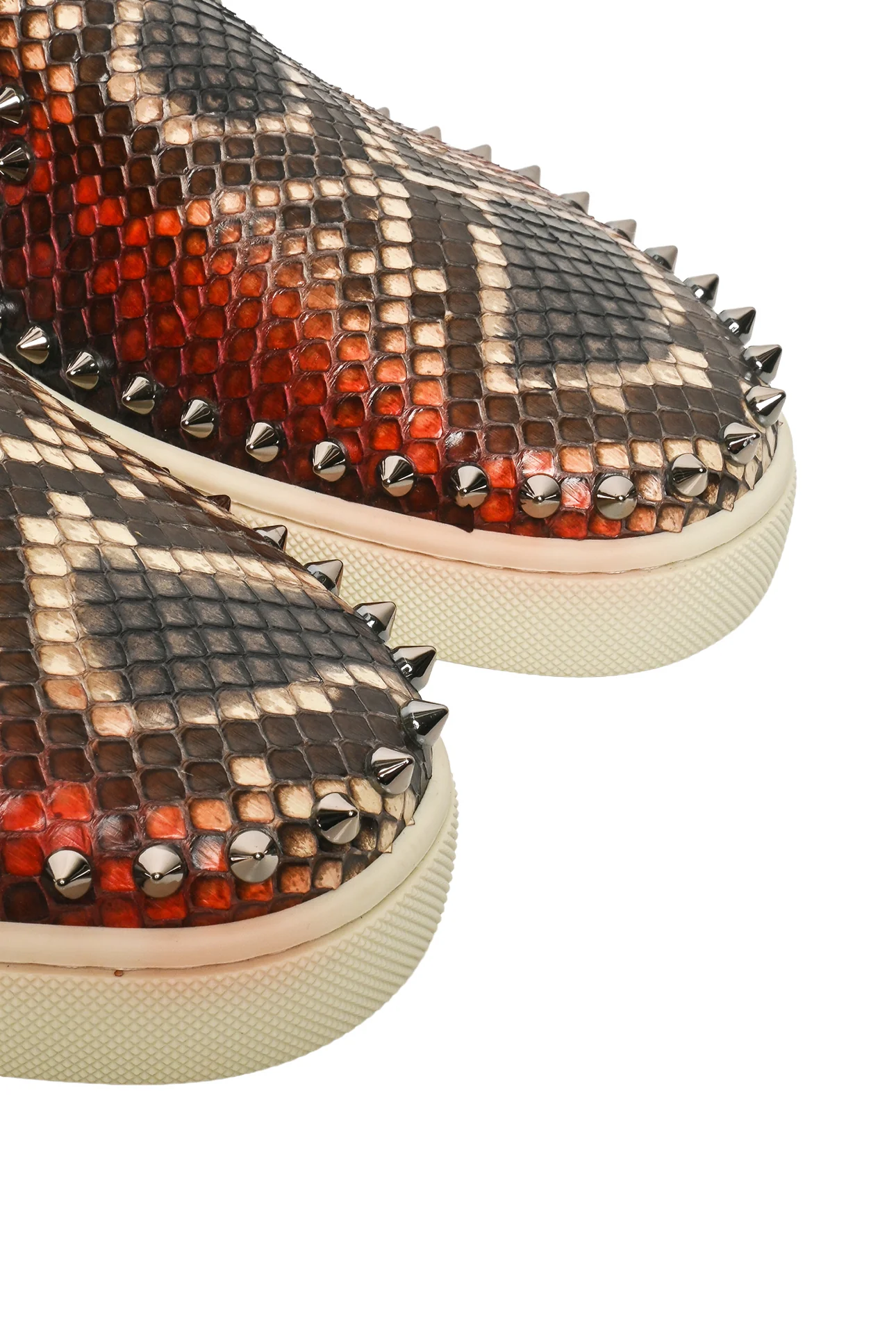 Mens Shoe Size 41.5 Christian Louboutin Men's Pik Boat Python Sneakers - Image 5