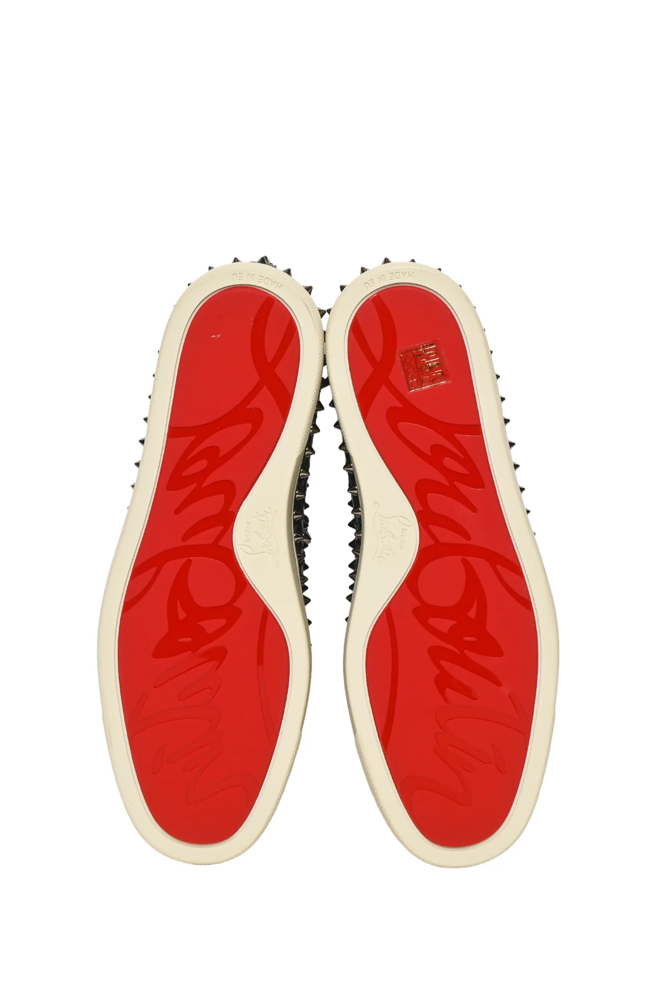 Mens Shoe Size 41.5 Christian Louboutin Men's Pik Boat Python Sneakers - Image 7