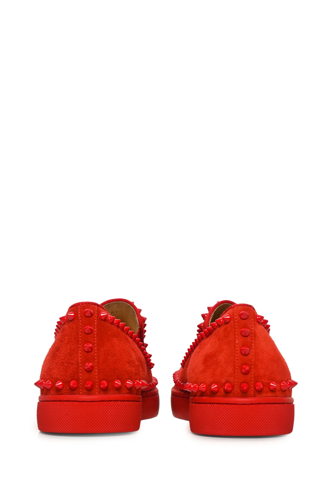 Mens Shoe Size 41.5 Christian Louboutin Men's Pik Boat Suede Sneakers - Image 4