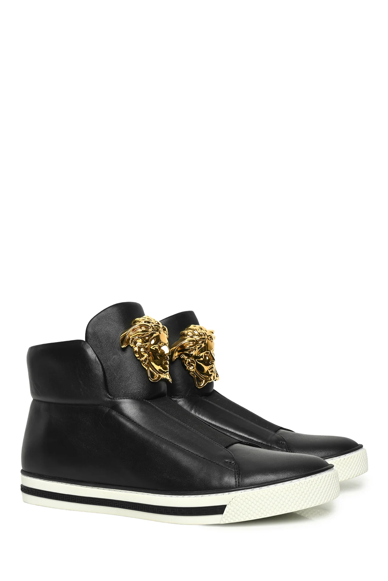Mens Shoe Size 41.5 Versace Men's Medusa Palazzo Slip-On High Top Sneakers - Image 2