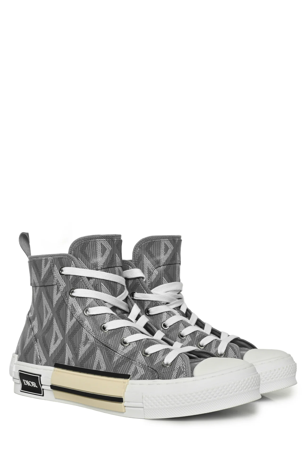 Mens Shoe Size 41 Christian Dior Men's B23 High Top CD Diamond Canvas Sneakers - Image 2