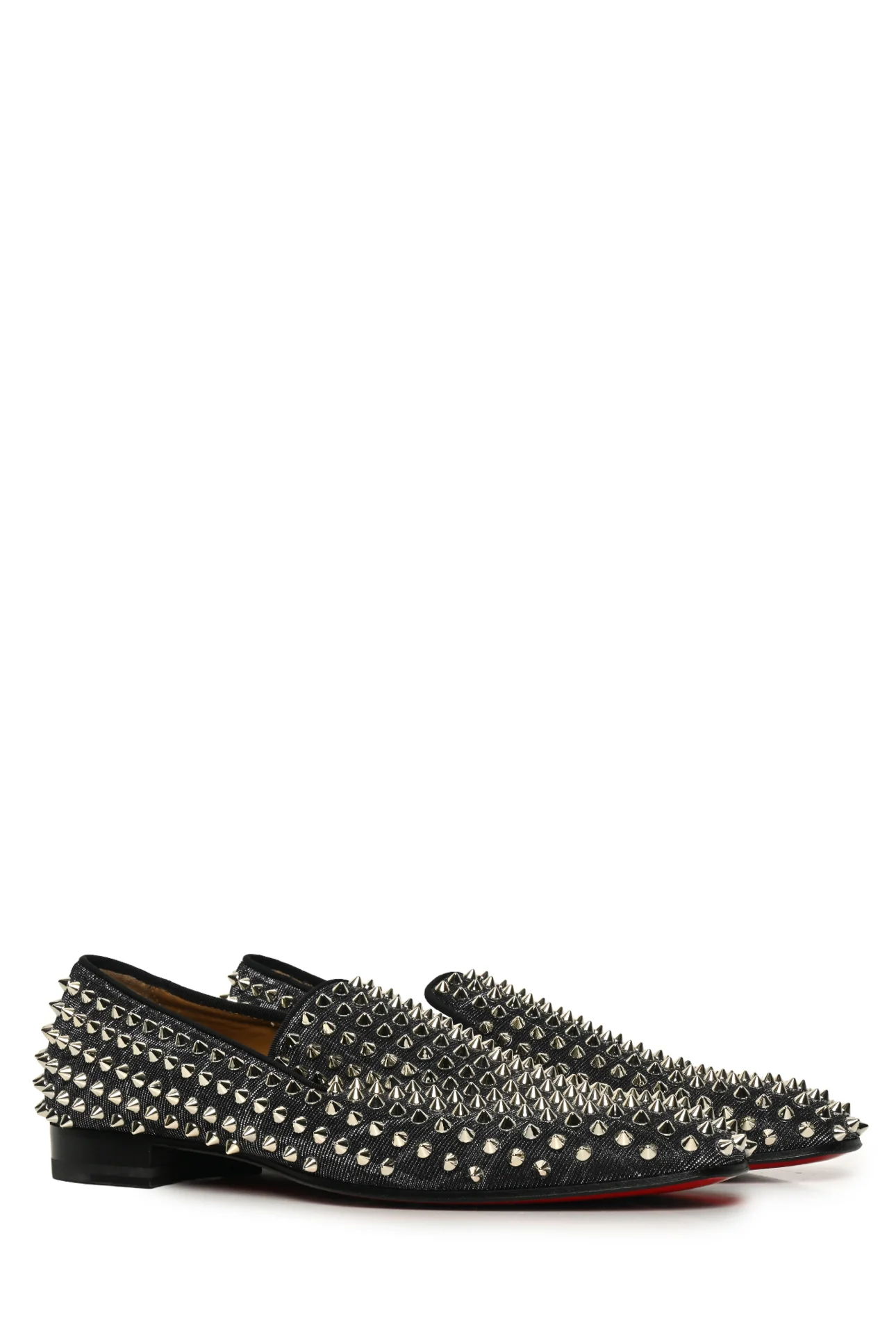 Mens Shoe Size 41 Christian Louboutin Men's Dandelion Spikes Loafers - Image 2