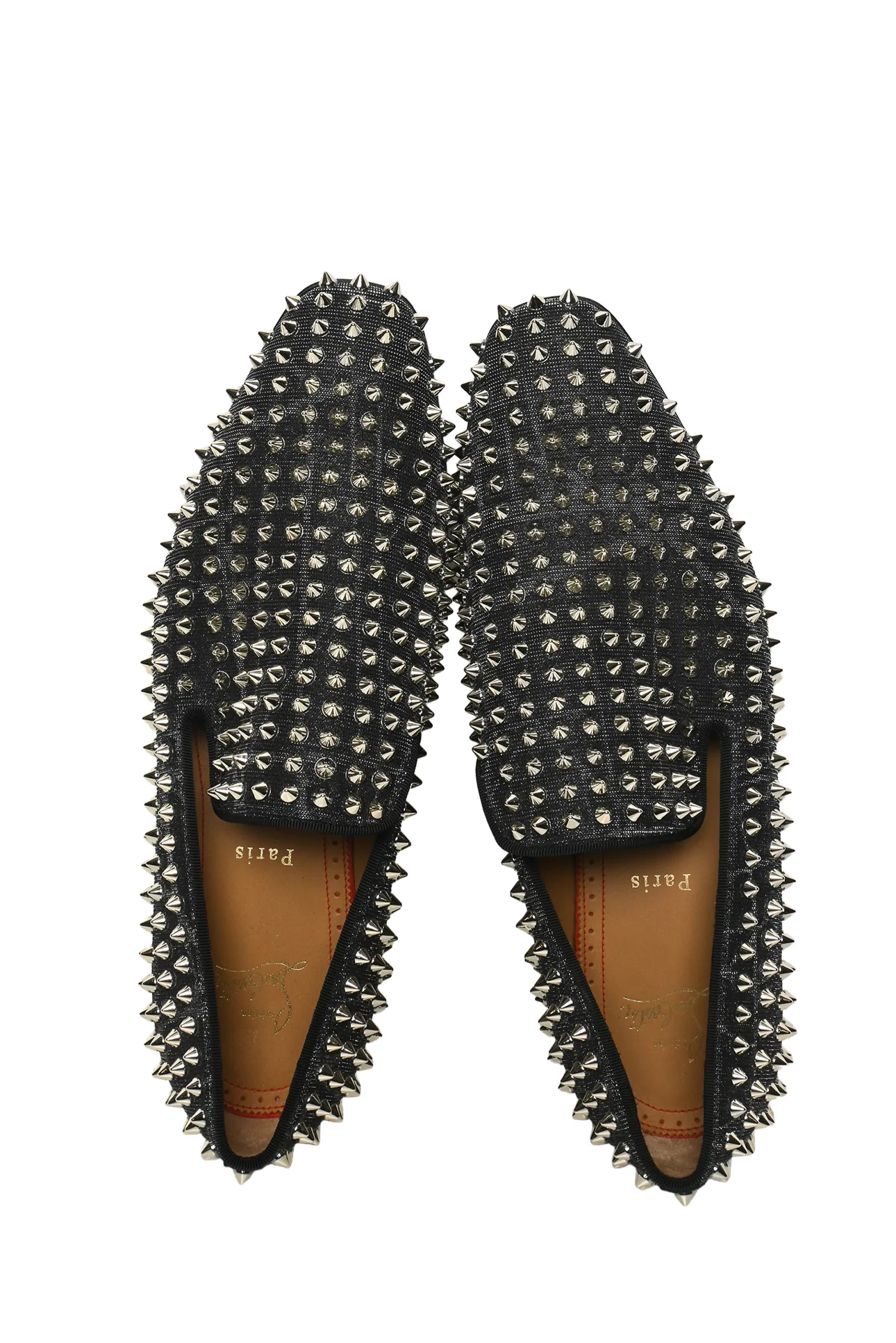 Mens Shoe Size 41 Christian Louboutin Men's Dandelion Spikes Loafers - Image 6