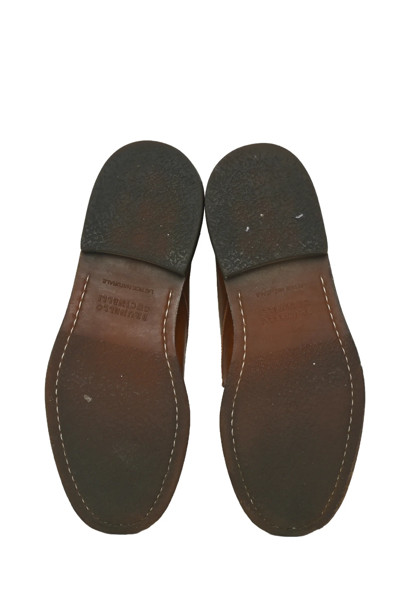 Mens Shoe Size 43 Brunello Cucinelli Men's Lace-Up Round-Toe Leather Shoes - Image 6