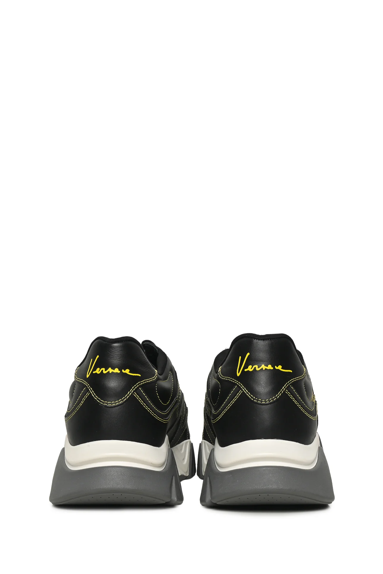 Mens Shoe Size 44 Versace Men's Squalo Medusa Graphic Leather Chunky Sneakers - Image 4