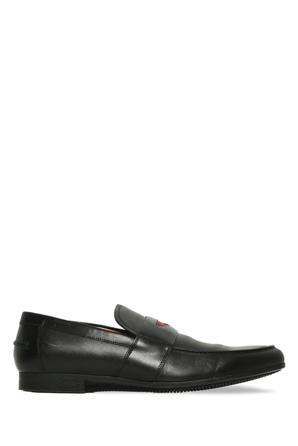 Mens Shoe Size 6.5 Gucci Men's Web Trim Leather Loafers