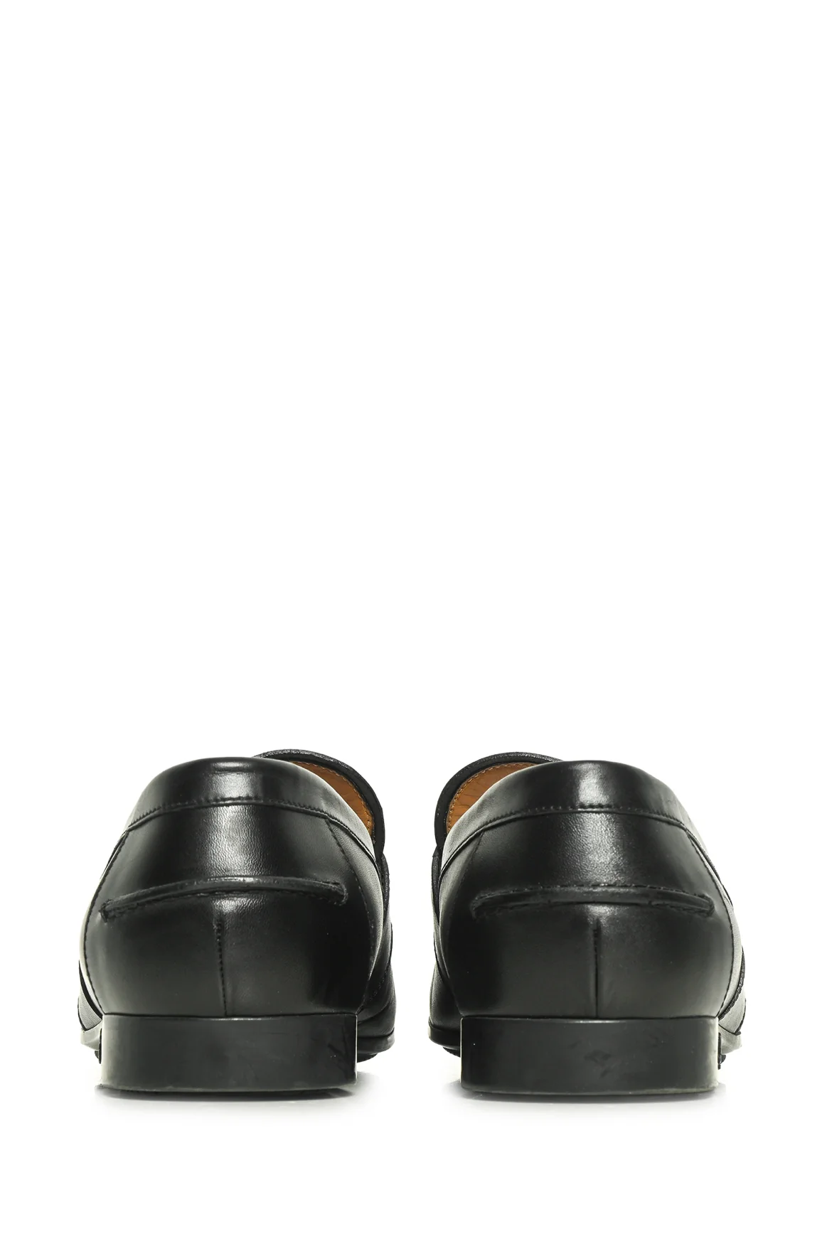 Mens Shoe Size 6.5 Gucci Men's Web Trim Leather Loafers - Image 4
