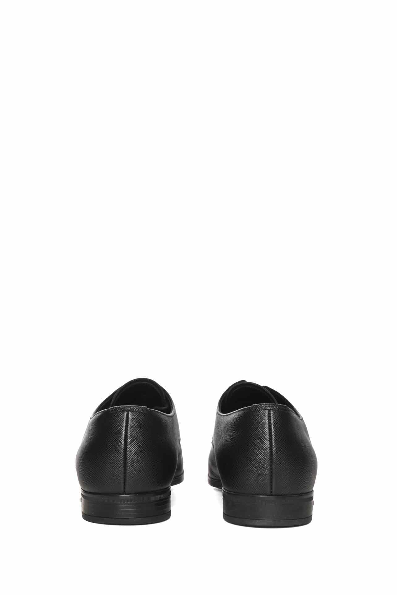 Mens Shoe Size 6 Prada Men's Saffiano Leather Lace-Up Oxford Shoes - Image 5