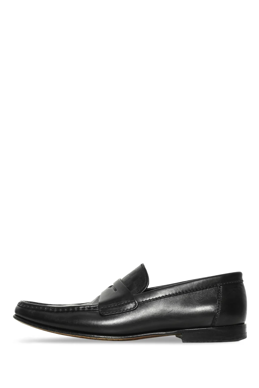 Mens Shoe Size 7.5 Louis Vuitton Men's Damier Infini Leather Loafer Shoes - Image 3