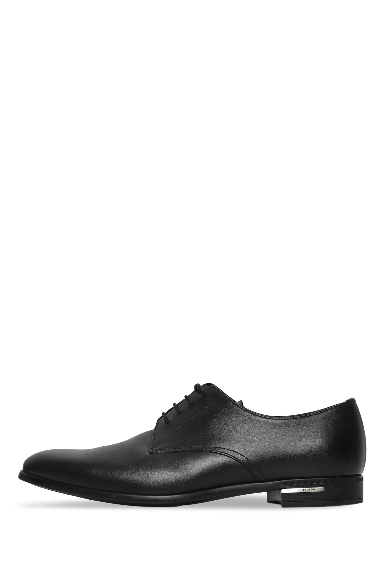 Mens Shoe Size 7.5 Prada Men's Calf Leather Lace-Up Oxford Shoes - Image 3