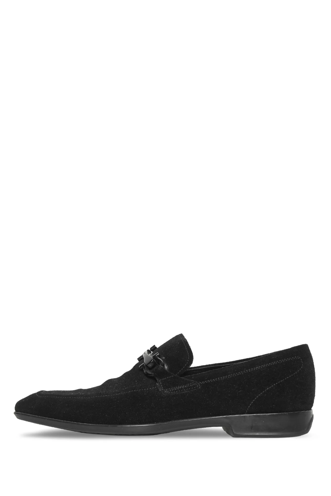 Mens Shoe Size 7.5 Salvatore Ferragamo Men's Suede Loafers - Image 3