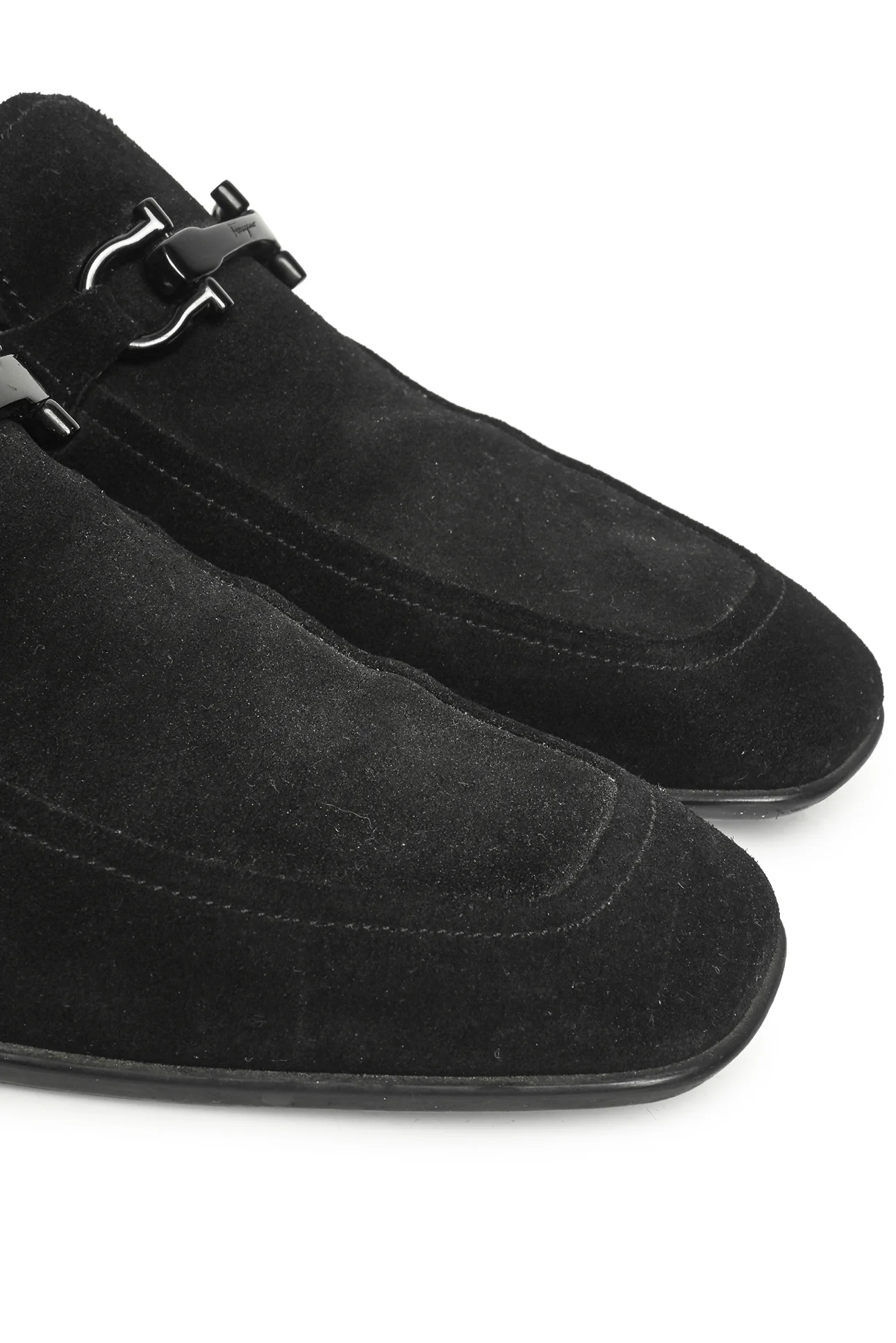 Mens Shoe Size 7.5 Salvatore Ferragamo Men's Suede Loafers - Image 6