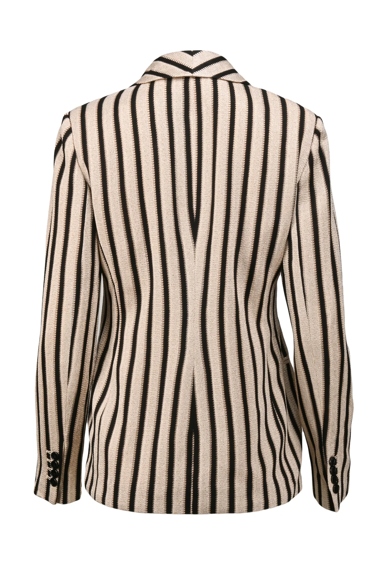 Missoni Size 42 Metallic Striped Knit Blazer - Image 2