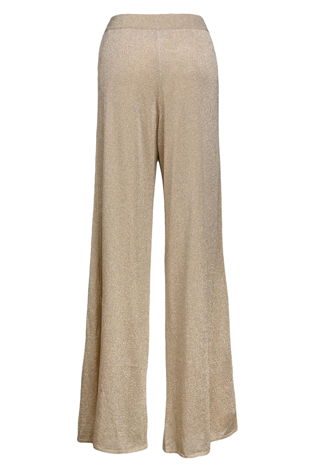 Missoni Size 44 Metallic Knit Wide Leg Pants - Image 2
