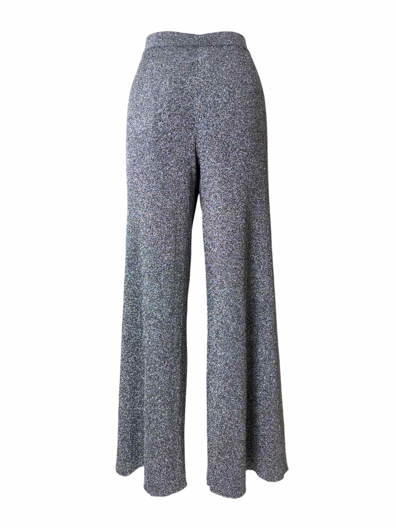 Missoni Size 48 Silver Metallic Pants - Image 2