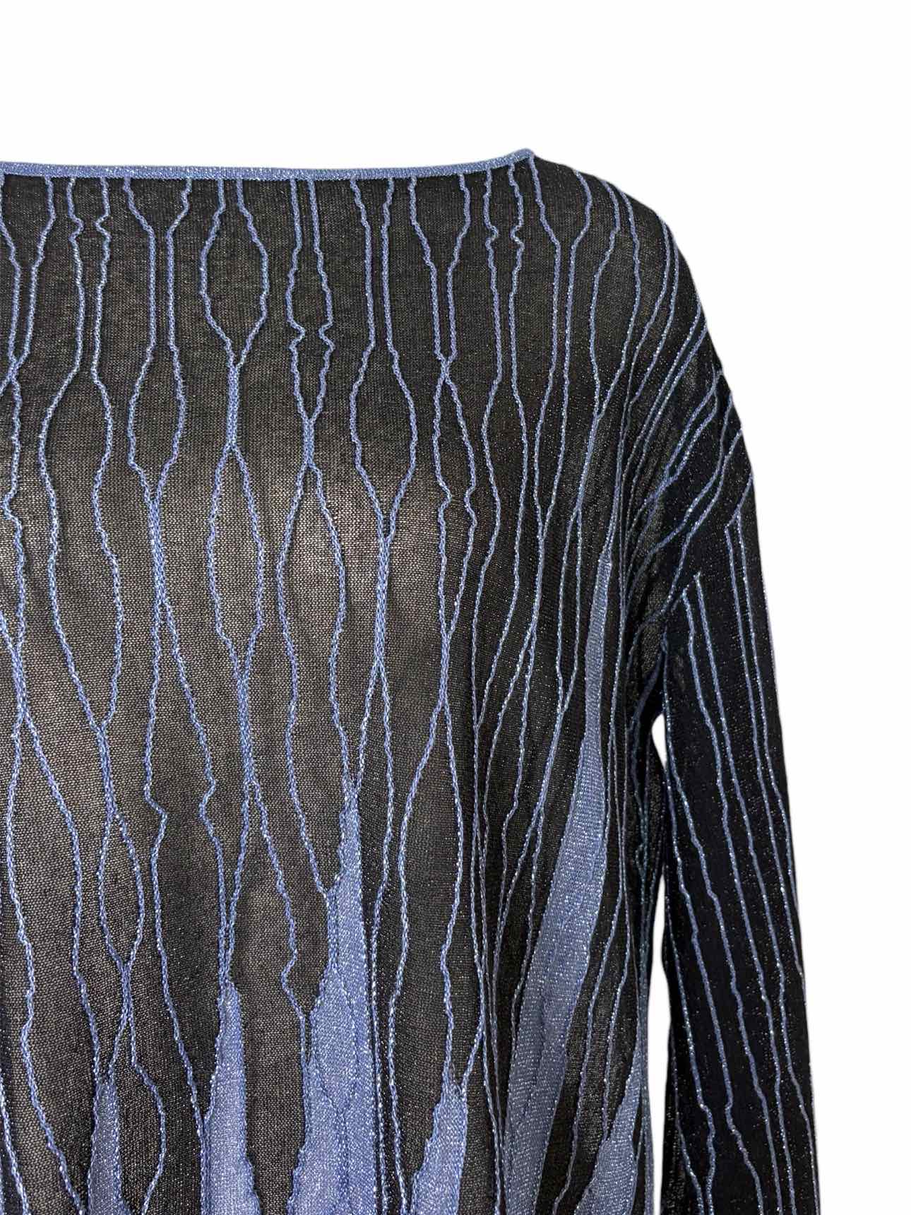 Missoni Size M Metallic Knit Pattern Sweater - Image 3