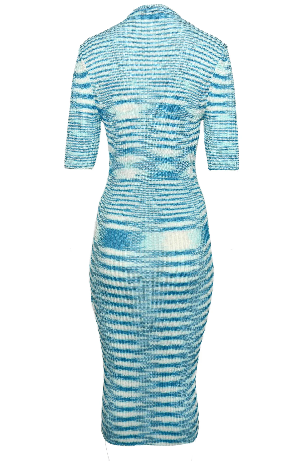 Missoni Size XL Space-Dyed Ribbed-Knit Midi Dress - Image 2