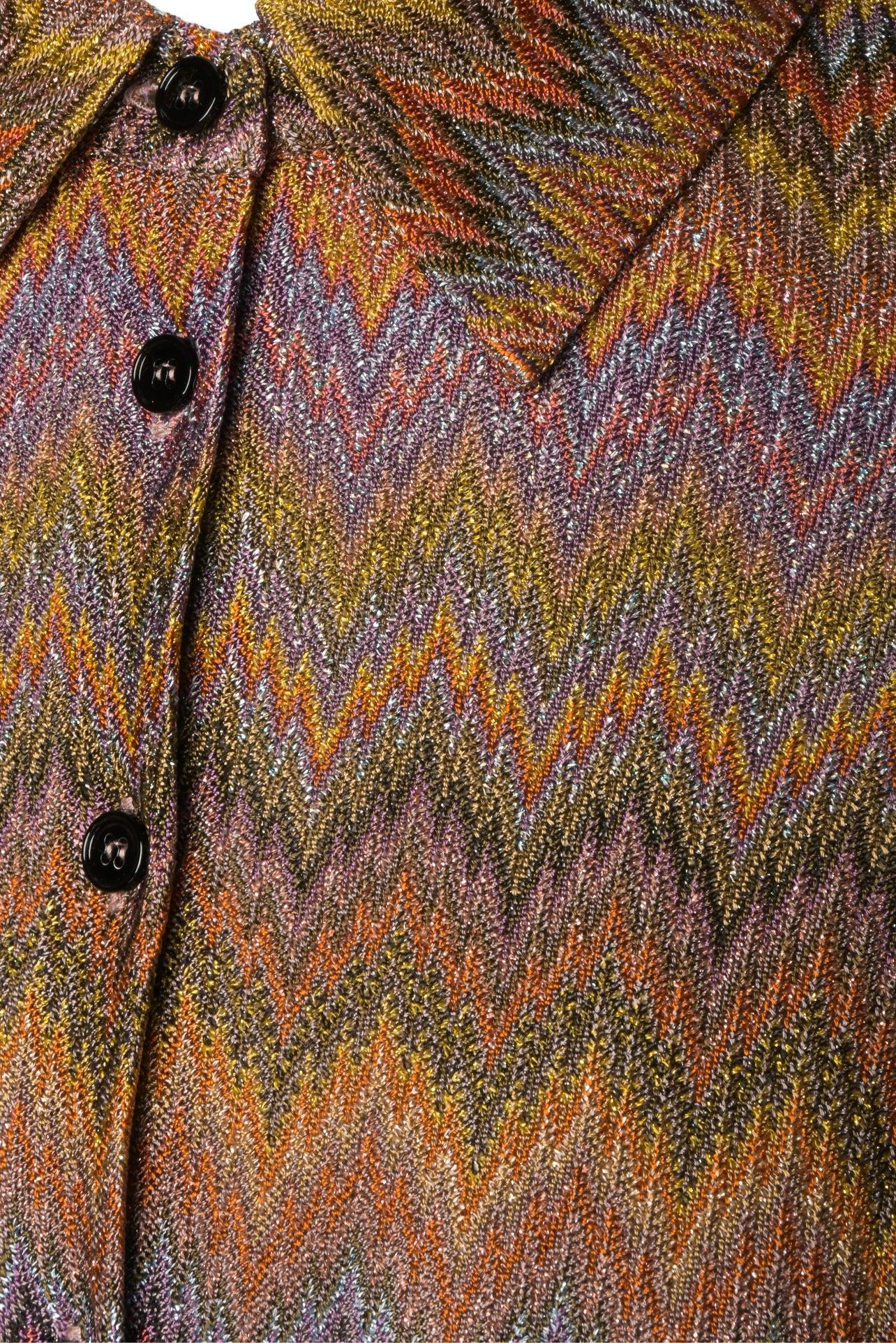 Missoni Size XS/S Zig Zag Print Shirt - Image 3