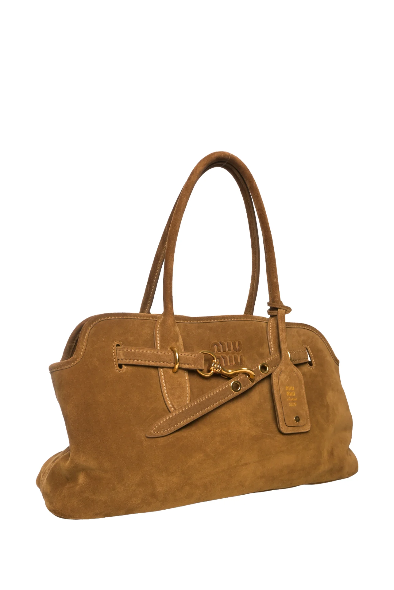 Miu Miu Adventure Suede Bag - Image 2