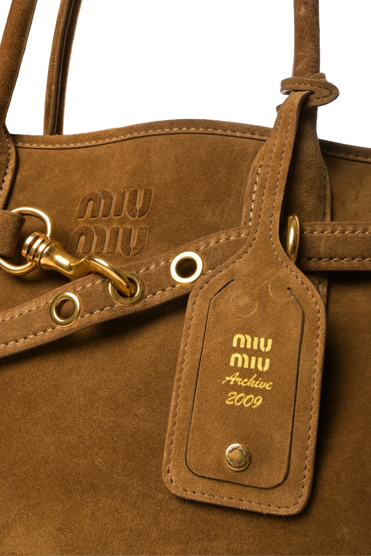 Miu Miu Adventure Suede Bag - Image 3