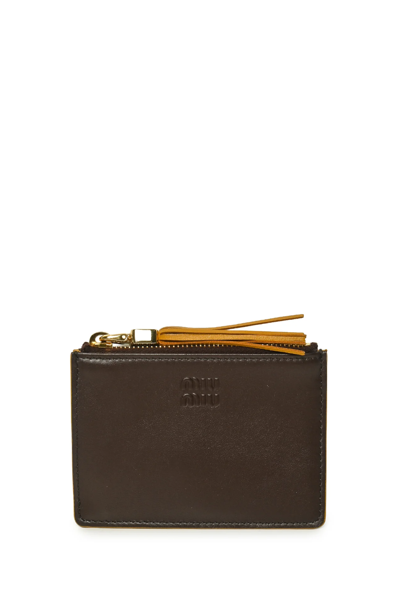 Miu Miu Calfskin Tassel Card Holder