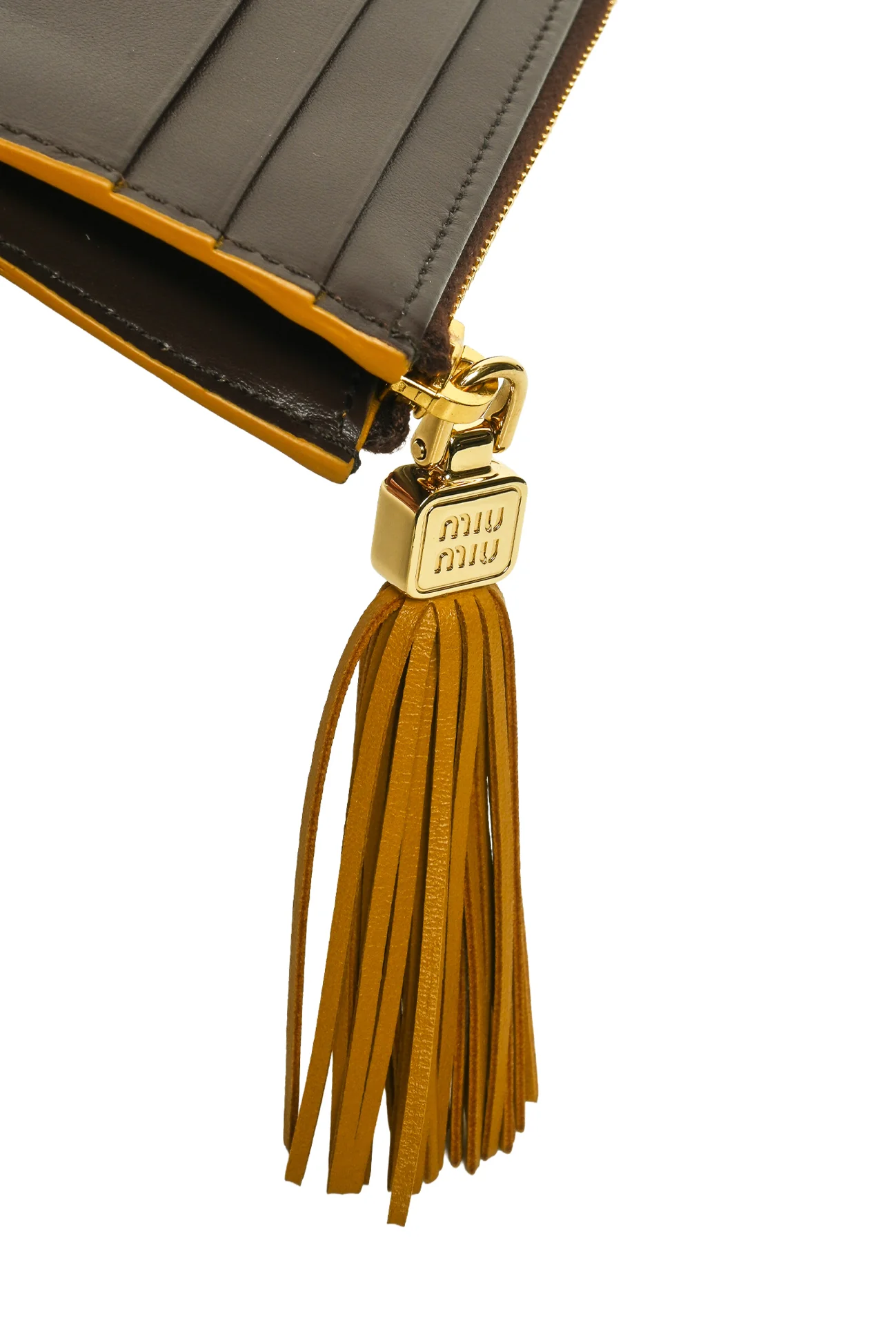 Miu Miu Calfskin Tassel Card Holder - Image 4