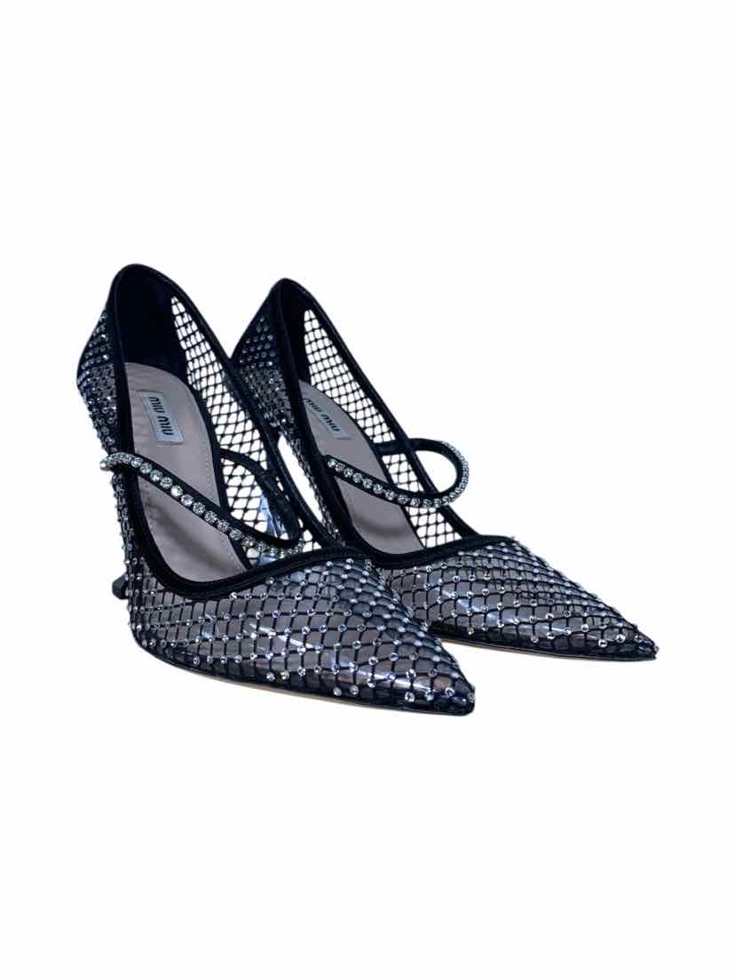 Miu Miu Crystal-embellished Size 40 Pumps - Image 2