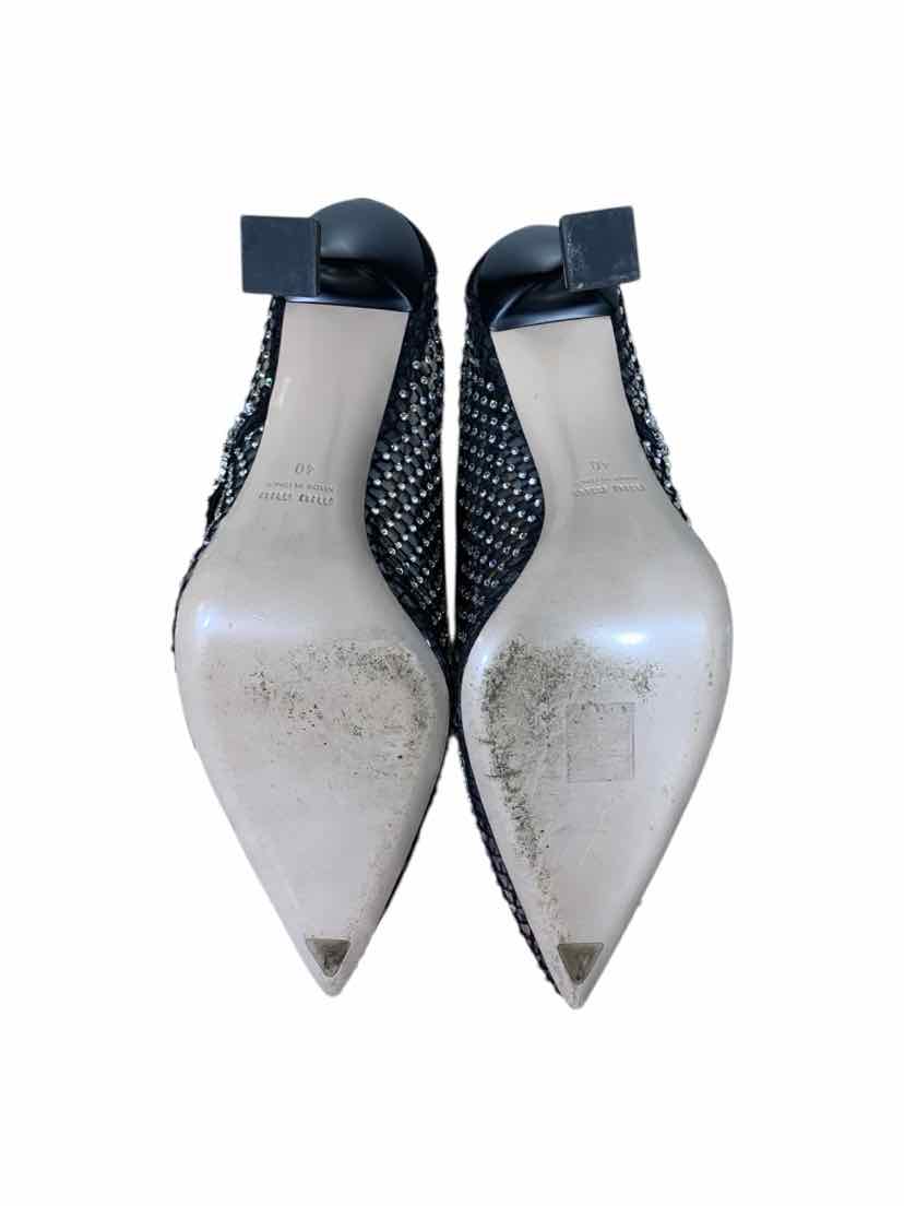 Miu Miu Crystal-embellished Size 40 Pumps - Image 5
