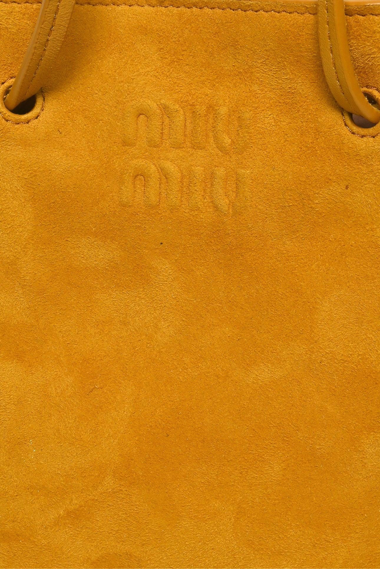 Miu Miu Embossed Suede Pouch Shoulder Bag - Image 5