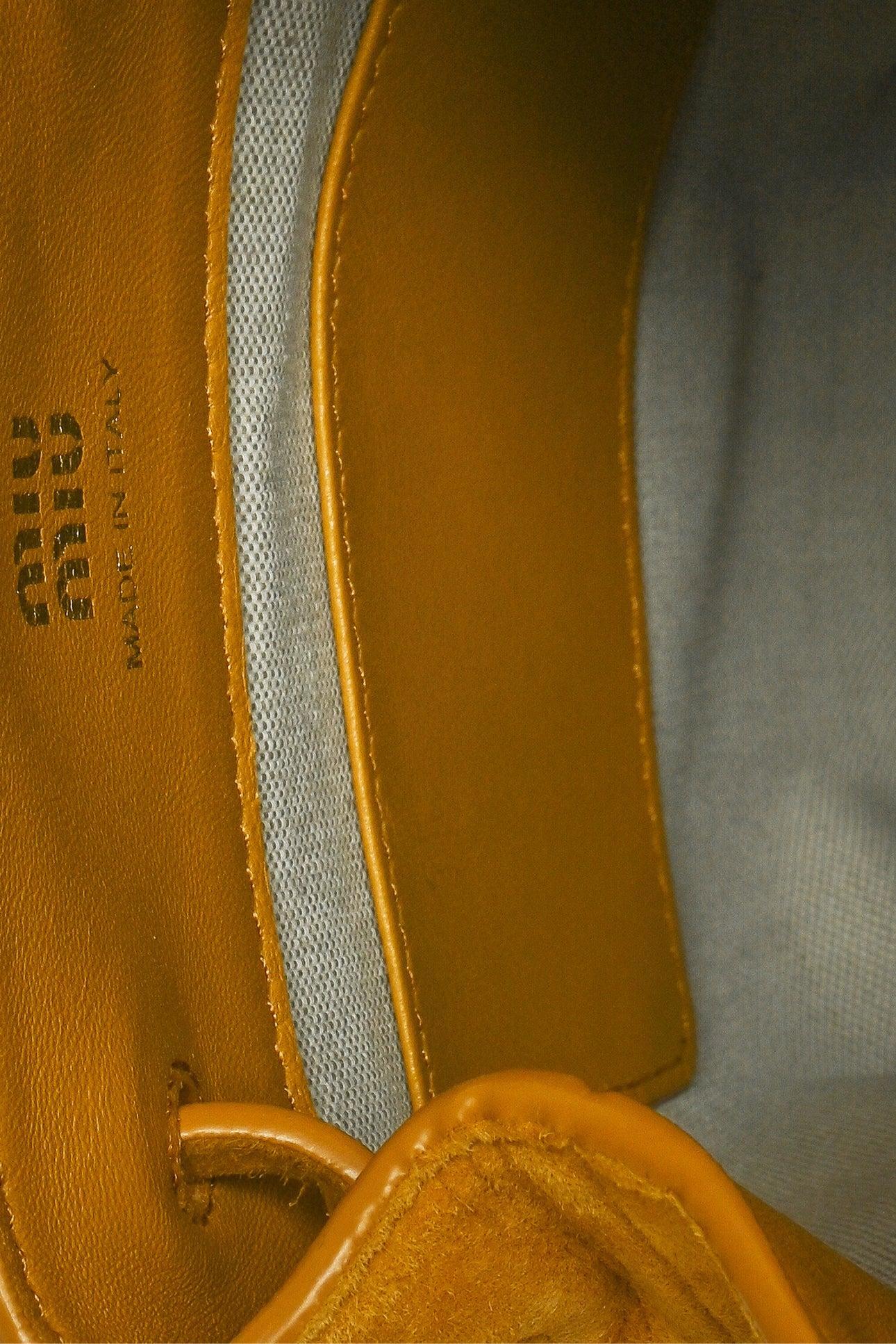 Miu Miu Embossed Suede Pouch Shoulder Bag - Image 6