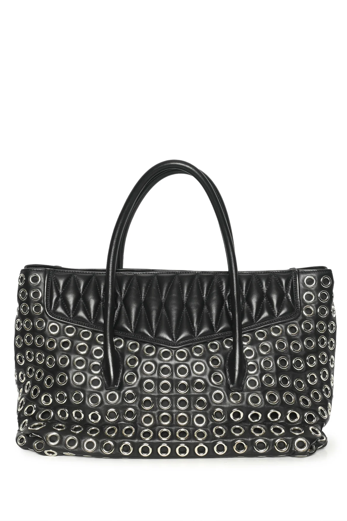 Miu Miu Grommet Biker Tote - Image 3
