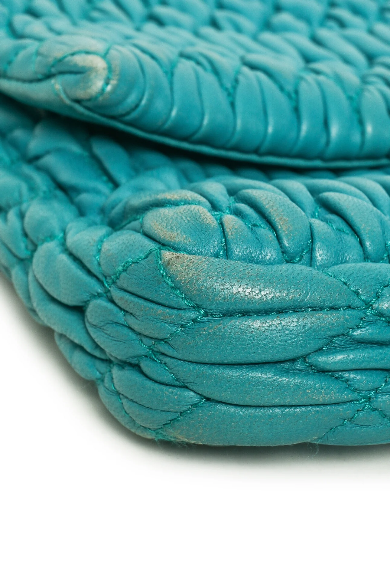Miu Miu MatelassÃ© Leather Crystal Flap Shoulder Bag - Image 9