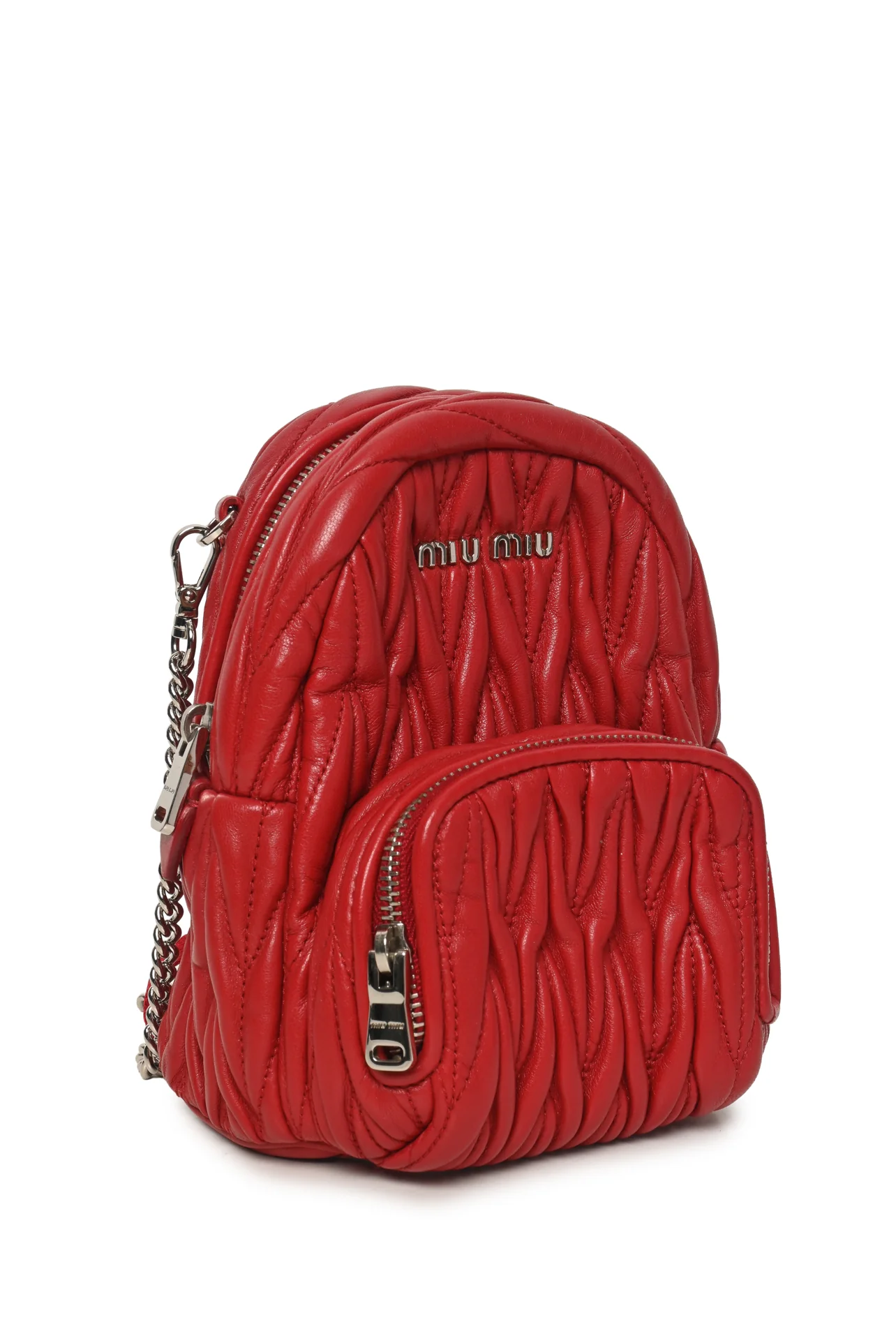 Miu Miu Matelasse Leather Mini Chain BackPack - Image 2