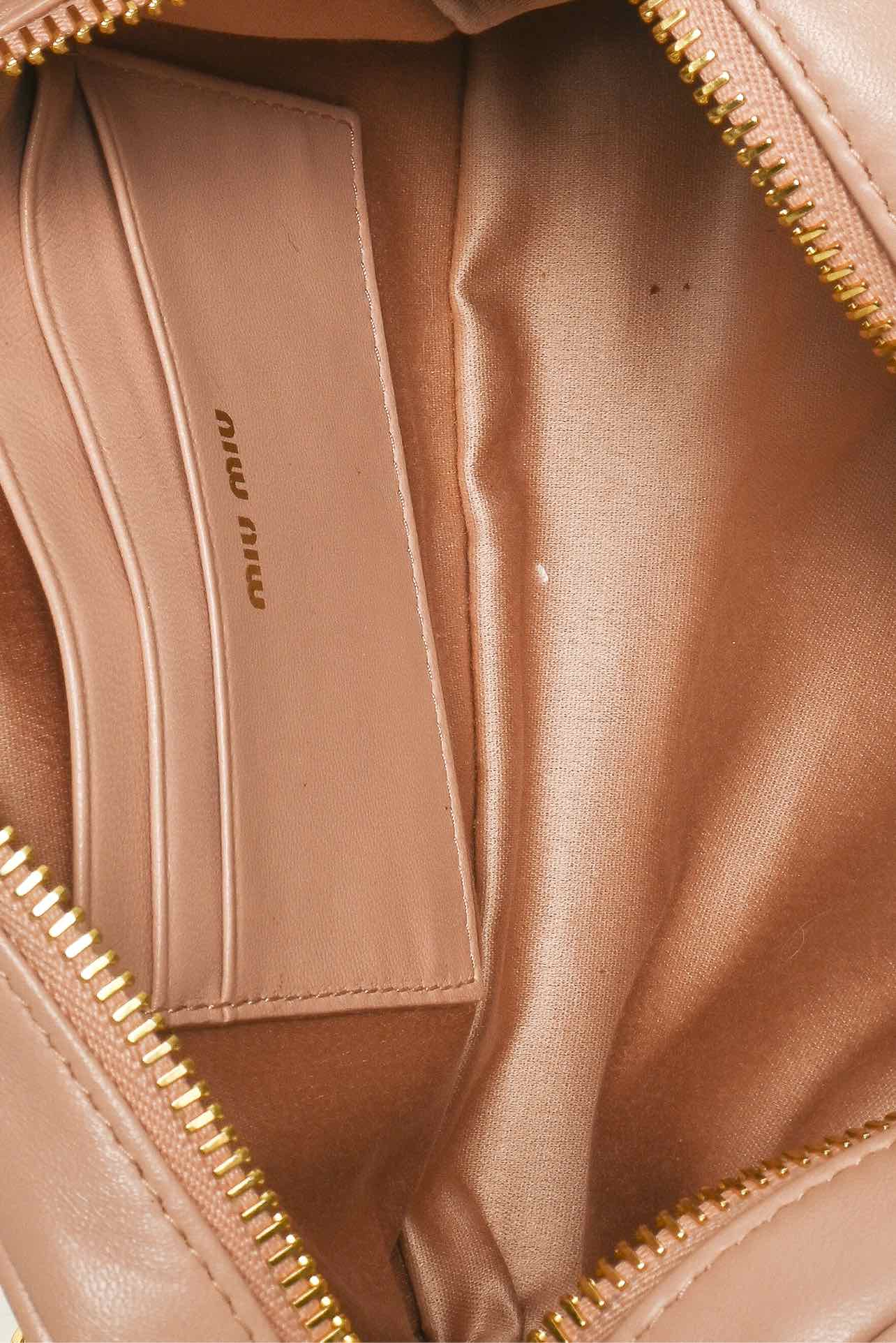 Miu Miu Matelasse Quilted Camera Crossbody - Image 7