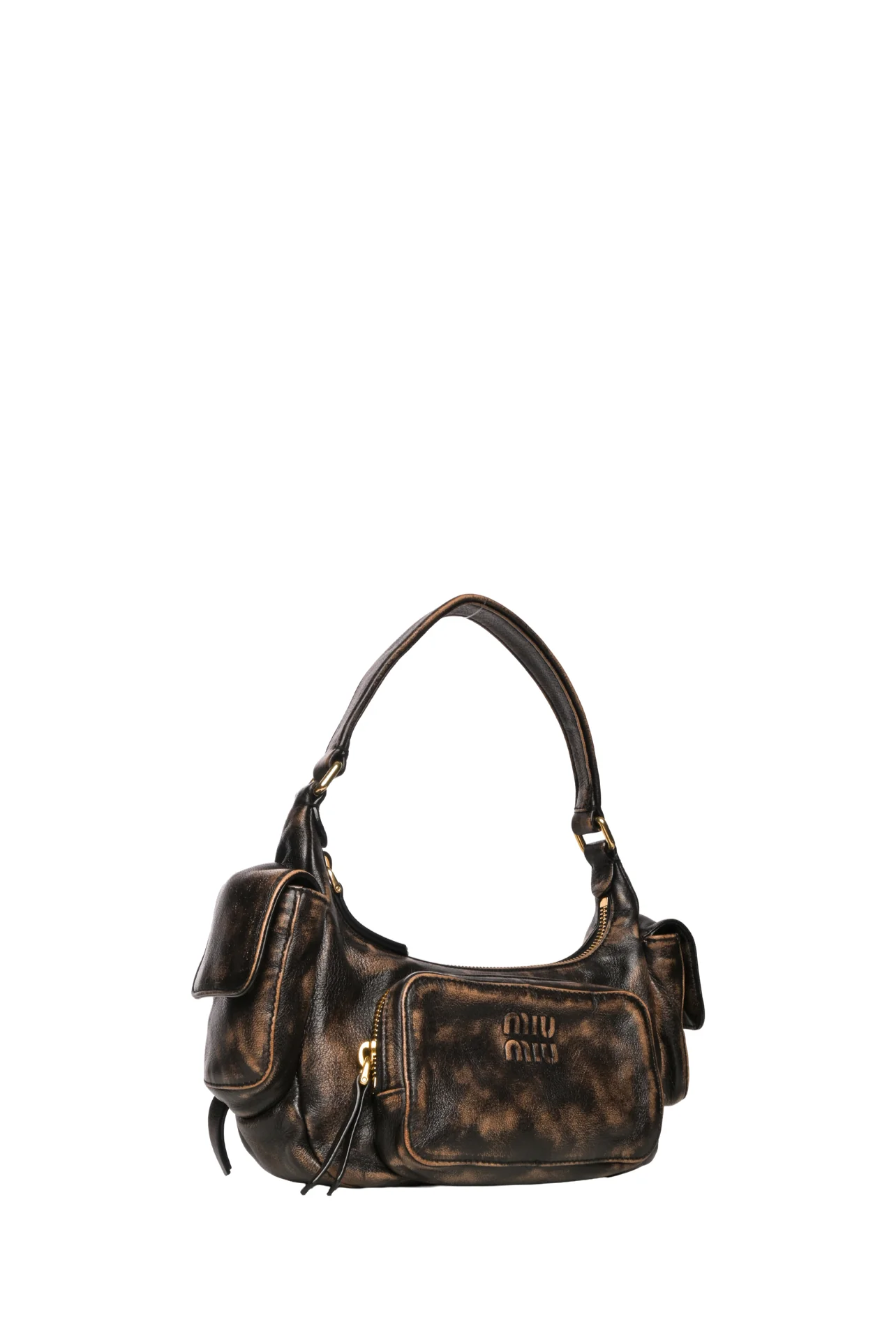 Miu Miu Pocket Nappa Leather Shoulder Bag - Image 2