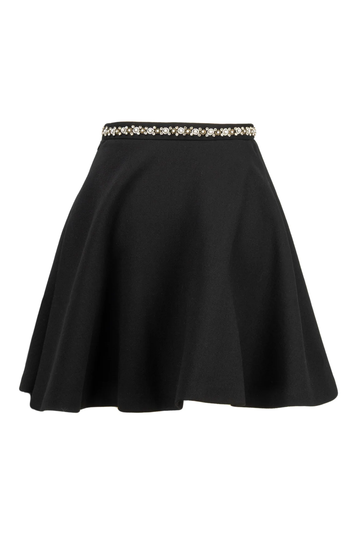Miu Miu Size 36 Crystal Embellished Skirt - Image 2