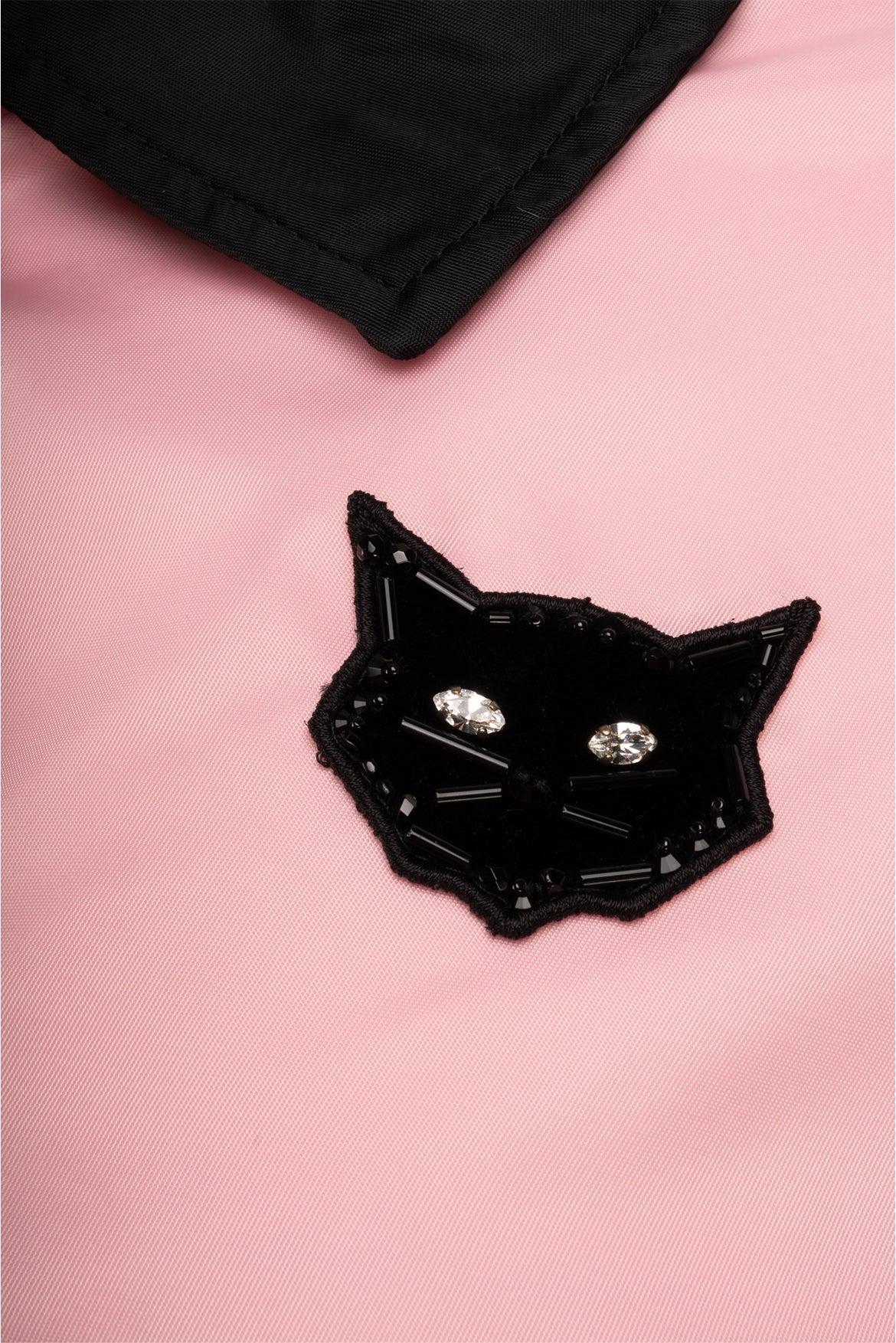 Miu Miu Size 38 2018 Cats Patch Bomber Jacket - Image 3