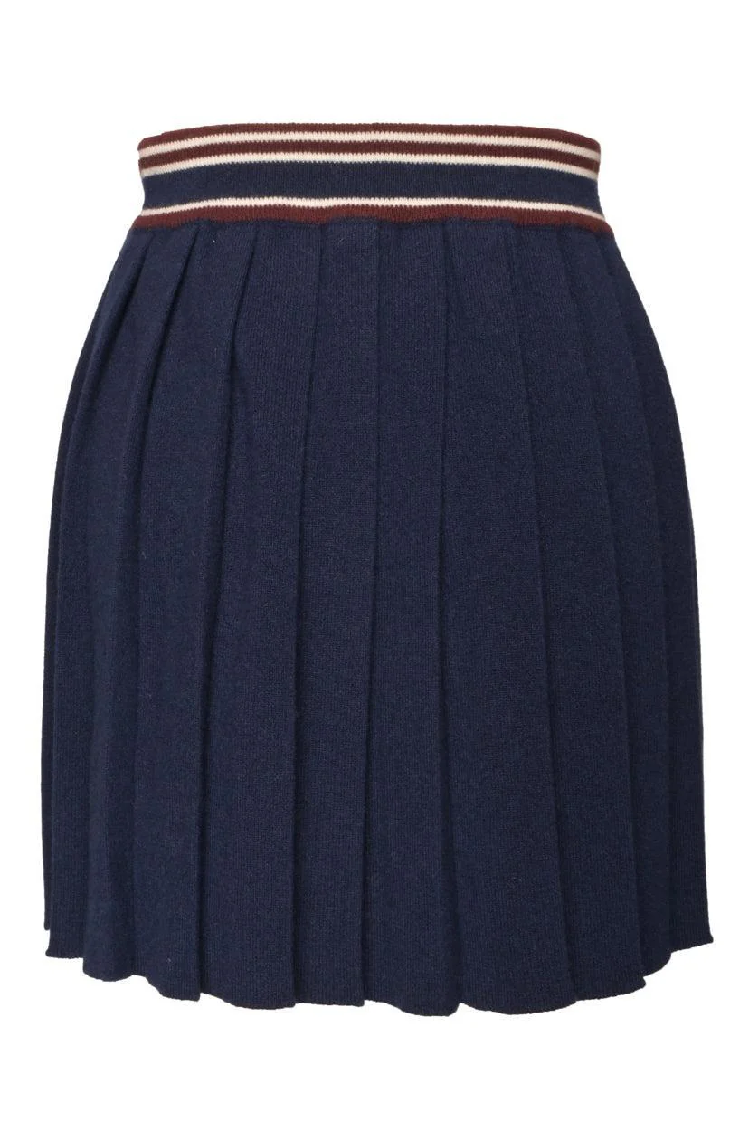 Miu Miu Size 38 2024 Flounces Wool & Cashmere Mini Skirt - Image 2