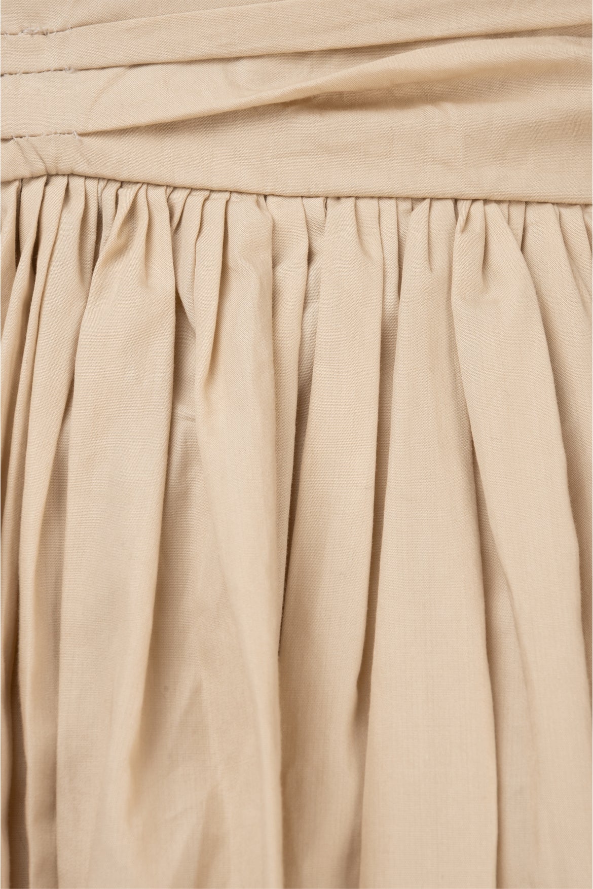 Miu Miu Size 38 Gathered Cotton Twill Bow Skirt - Image 3