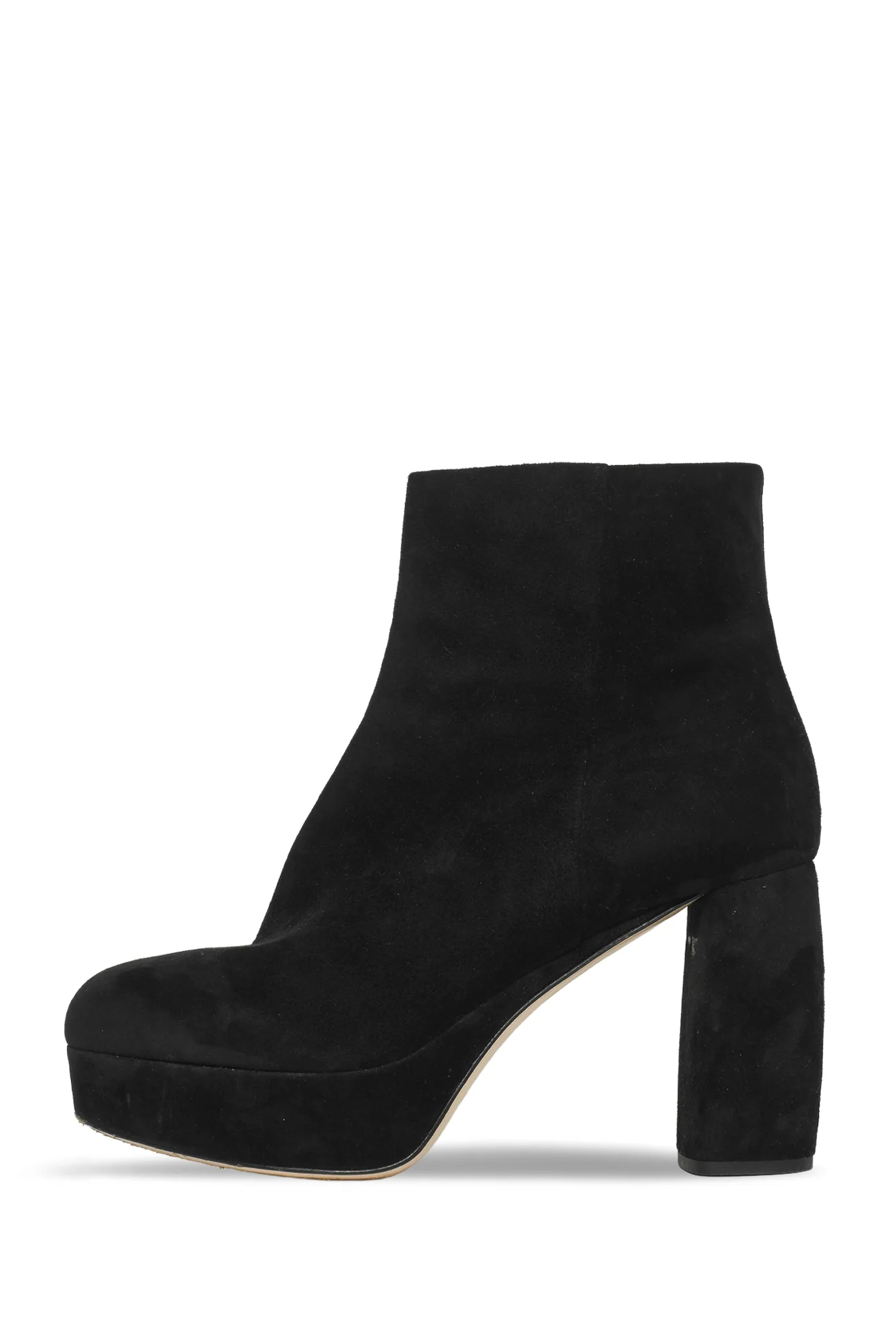 Miu Miu Size 38 Platform Suede Ankle Boots - Image 3