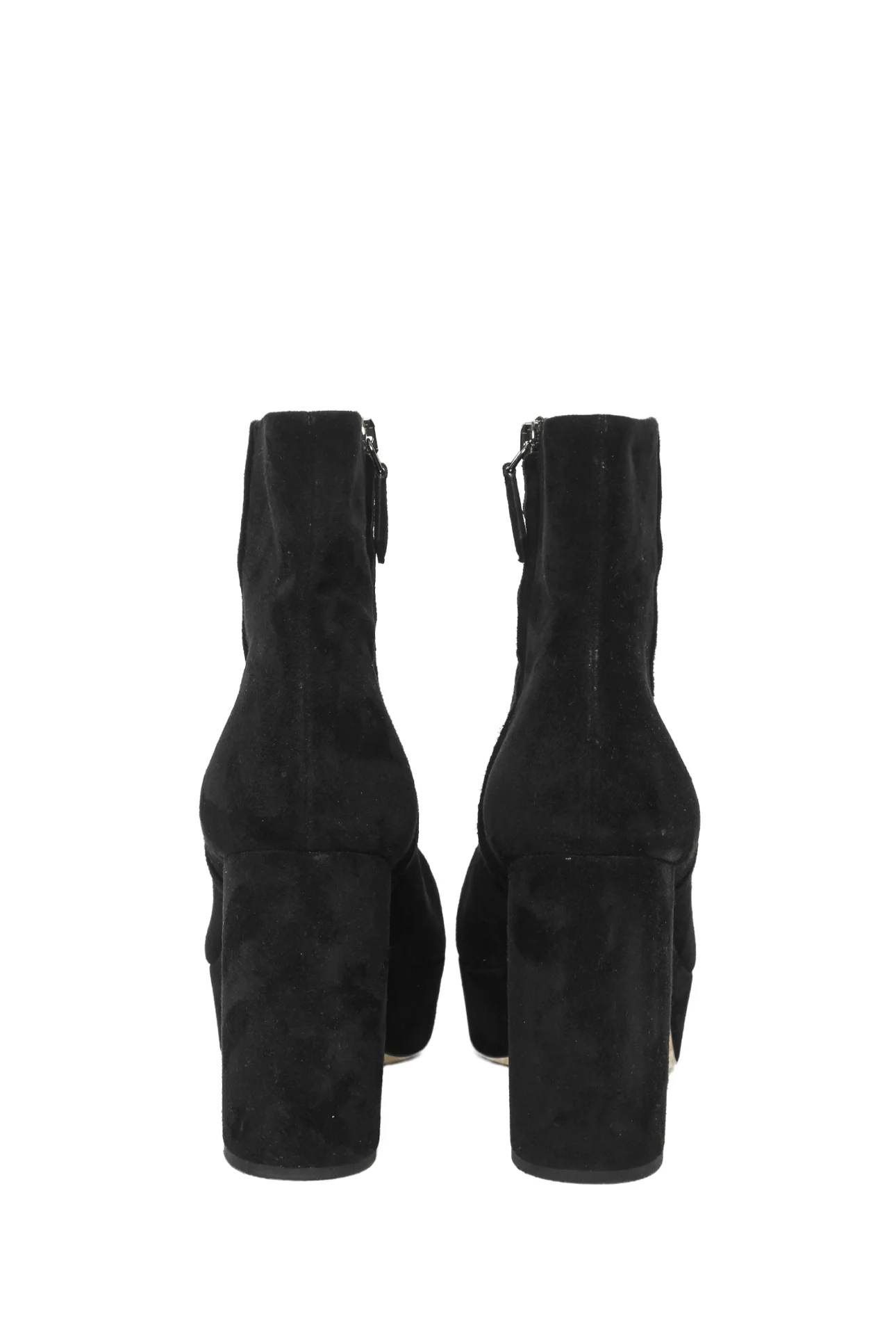 Miu Miu Size 38 Platform Suede Ankle Boots - Image 4