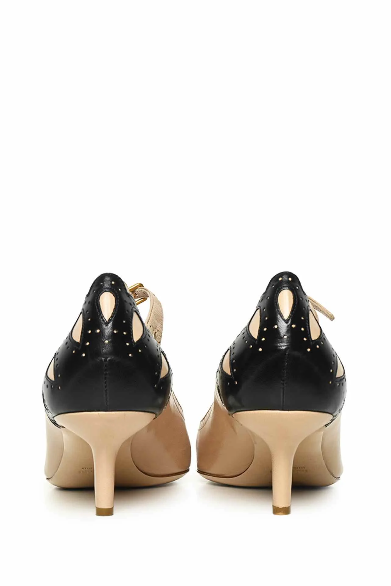 Miu Miu Size 41 Broque Open Toe Pumps - Image 4